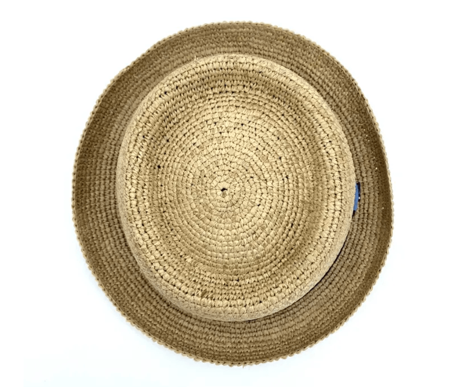 Chapeau Porkpie Raphia Straw Hat - Nubian Lane Hat Co.