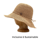 Frida Straw Hat - Sandstone - Nubian Lane Hat Co.